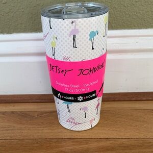 Betsey Johnson Pink Flamingo Insulated Tumbler